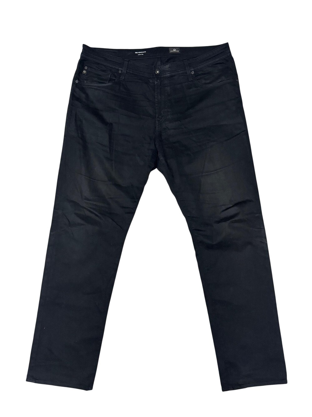 Adriano Goldschmied The Graduate Jeans Mens 40x34n Black Straight Stretch